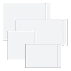 6 x 9 Plain Face Re-Closable Packing List Clear Envelopes Back