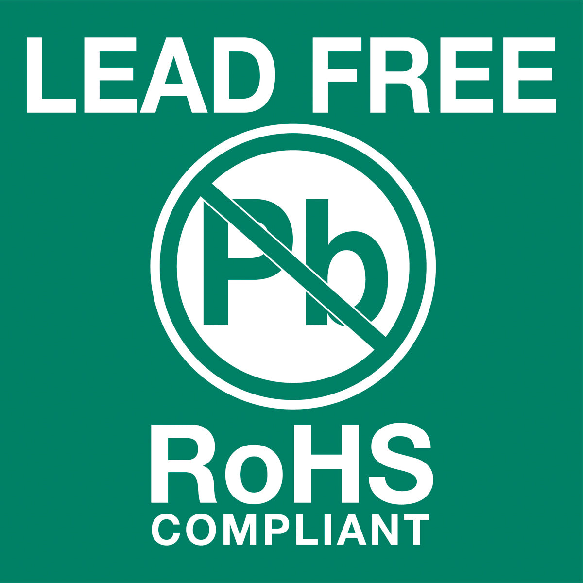 2 x 2 - Lead Free RoHs Compliant Labels 500/Roll