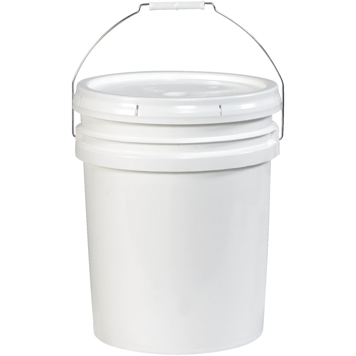 Kraft 5 gal Bucket Lid with Pour Spout - White Cap