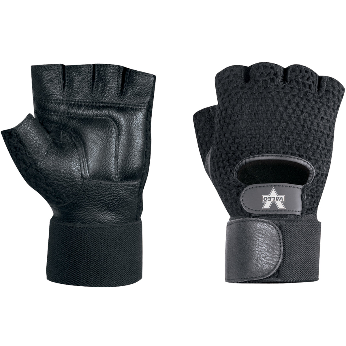 Leather / Mesh Fingerless Glove