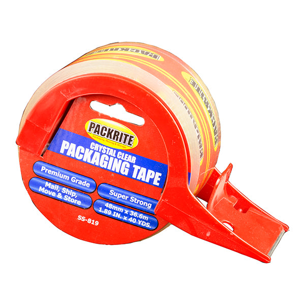 PackRite Crystal Clear 2.6 mil x 40 yards Packing Tape