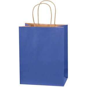 Parade Blue Paper Shopping Bags