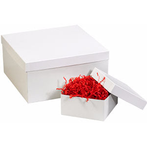 Deluxe White 2-pc Gift Boxes