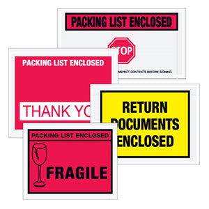 Special Use Packing List Envelopes