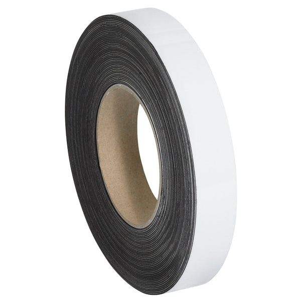 1" x 100 Foot - White Warehouse Labels - Magnetic Rolls