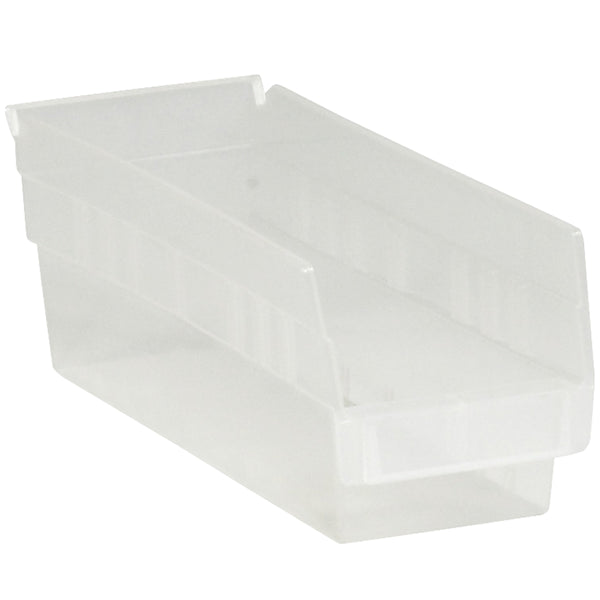 11 5/8 x 4 1/8 x 4 Clear Plastic Shelf Bin Boxes 36/Case