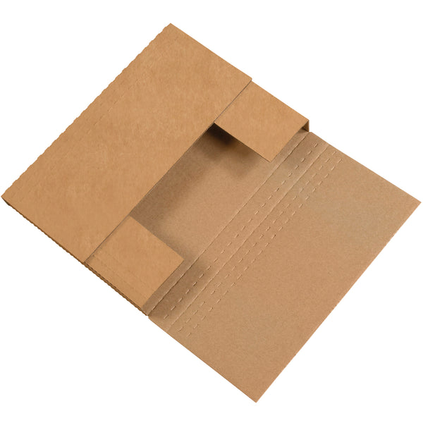 12 x 11 1/2 x 3 Kraft Easy-Fold Mailers  50/Bundle