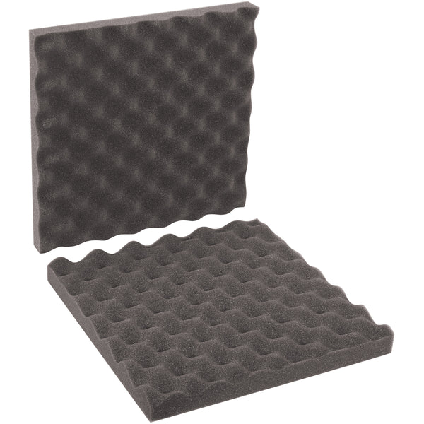 12 x 12 x 2 Charcoal Convoluted Foam Sets 24/Case