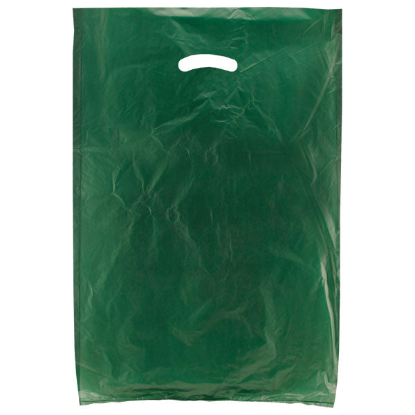 16 x 4 x 24 Dark Green Hi-Density Gusseted Merchandise Bags (.75 mil ...