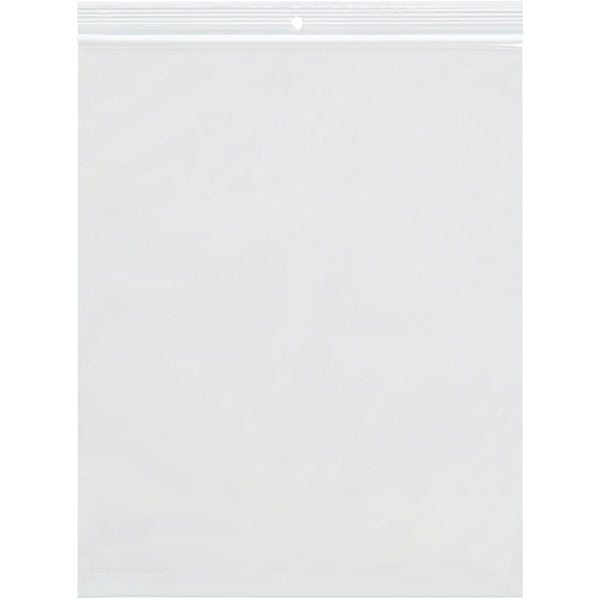 13 x 15, 2Mil Clear Ziplock Bags - 2 Gallon, Reclosable