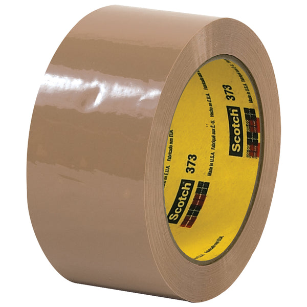 2" x 55 Yard Tan #373 (2.5 mil) 3M Carton Sealing Tape 36/Case