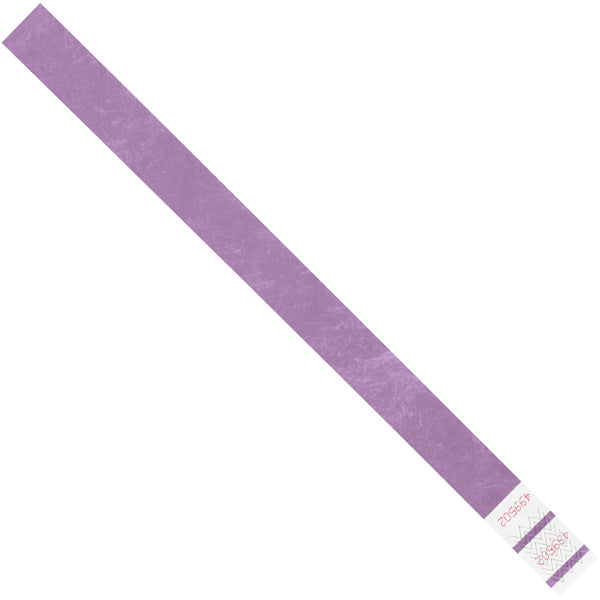 3/4 x 10" Purple Tyvek Wristbands 500/Case