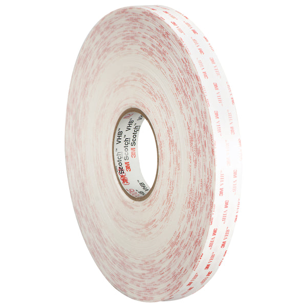 1/2" x 5 yds. White 3M 4950 VHB Tape