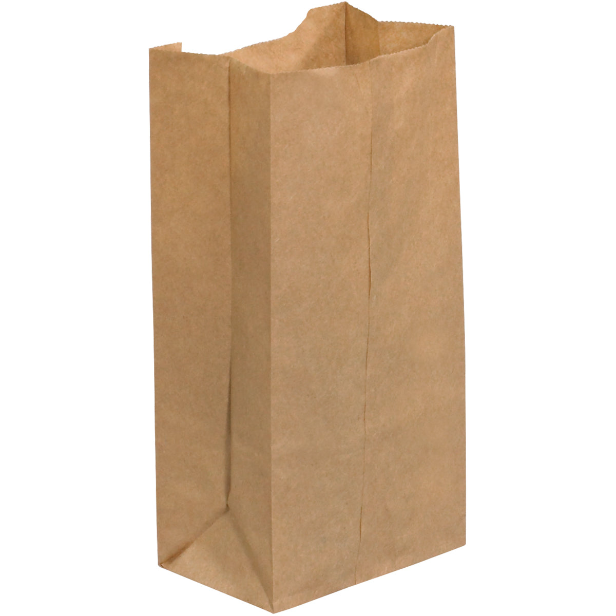 4 5/16 x 2 7/16 x 7 7/8 Kraft Paper Grocery Bags