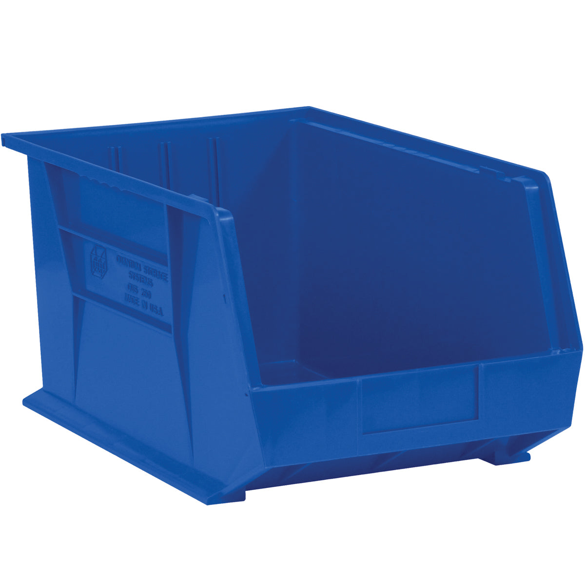 5 3/8 x 4 1/8 x 3 Blue Plastic Bin Boxes