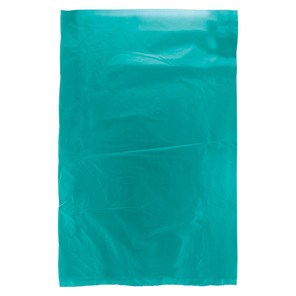 6 1/2 x 9 1/2 Teal Hi-Density Flat Merchandise Bags (.55 mil thickness) 1000/Case