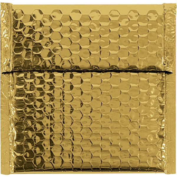 6 x 6 1/4 Gold Metallic Bubble Mailers 72/Case