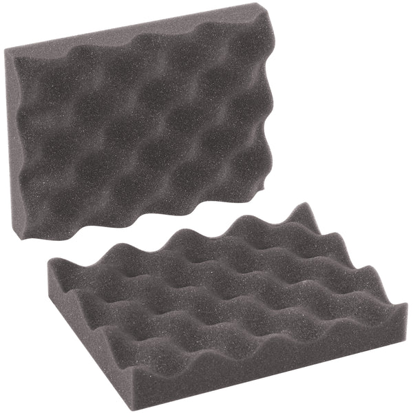 8 x 6 x 2 Charcoal Convoluted Foam Sets 48/Case