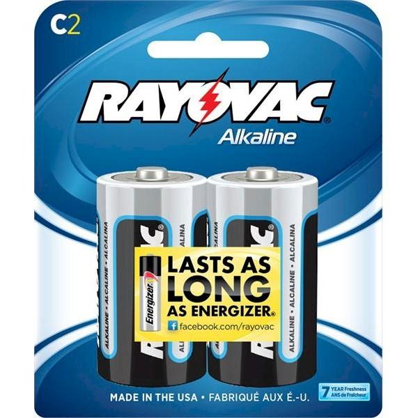 Rayovac C Alkaline Batteries 2/Pack