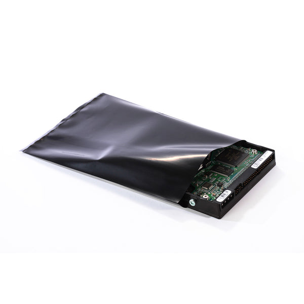 6 x 10 (4 mil) Black Conductive Poly Bags 100/Case