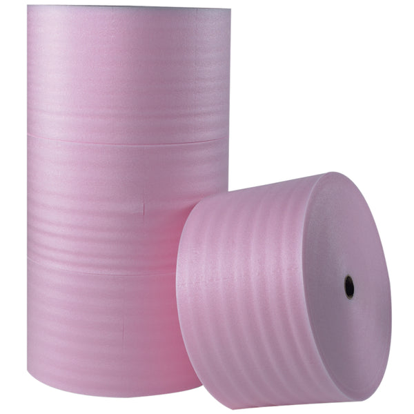 1/8" x 72" x 550 Feet/Roll Perforated Anti-Static Air Foam Roll