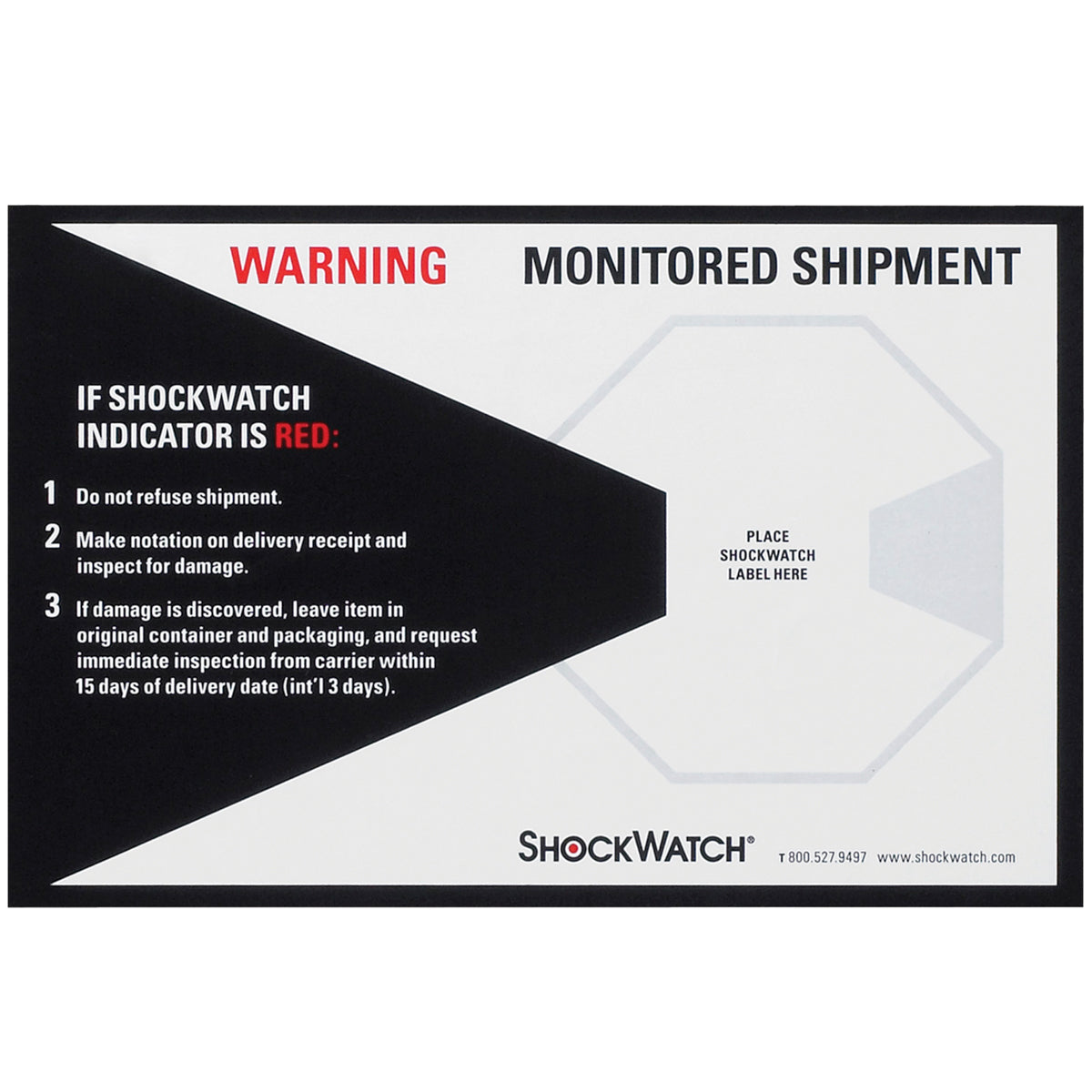 ShockWatch Companion Labels